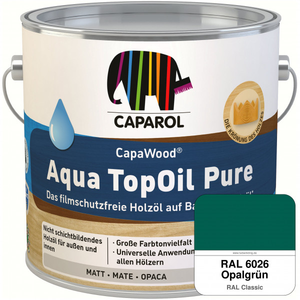 CapaWood® AquaTopOil Pure (RAL 6026 Opalgrün) - ersetzt CapaGreen Holz-Öl Aqua