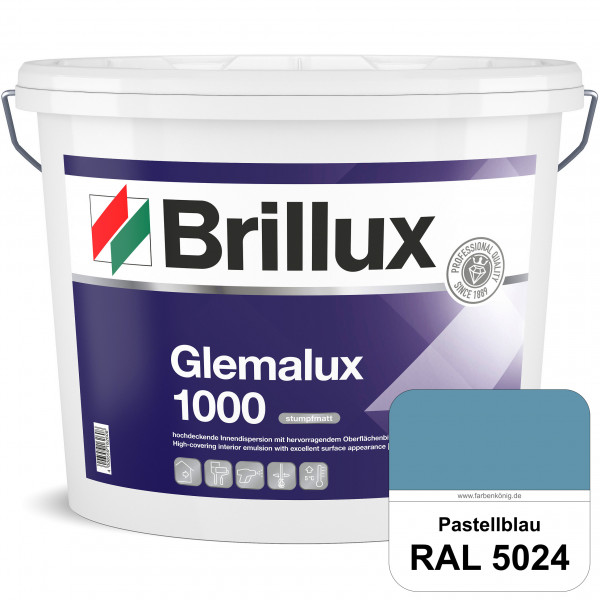 Glemalux ELF 1000 (RAL 5024 Pastellblau) matte und hochdeckende Innenfarbe für perfekte Oberflächen