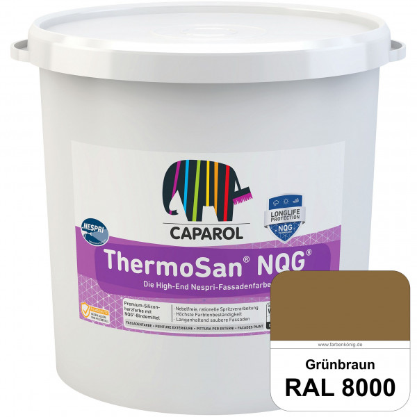 ThermoSan® NQG® Nespri (RAL 8000 Grünbraun) Siliconharz-Bindemittelkombination mit integrierter Nano