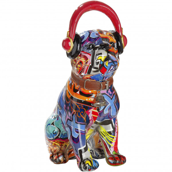 Mops "Pop Art" sitzend