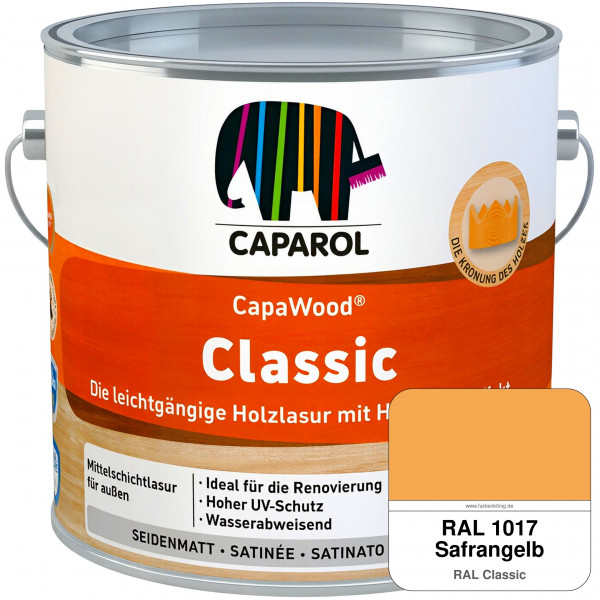 CapaWood Classic (RAL 1017 Safrangelb) - ersetzt Capadur ClassicLasur