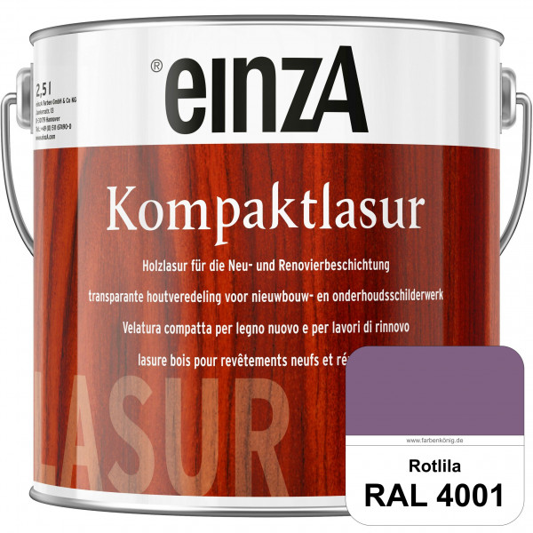 einzA Kompaktlasur (RAL 4001 Rotlila) Lasuranstrich für den Neu- und Renovieranstrich
