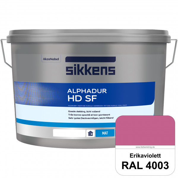 Alphadur HD SF (RAL 4003 Erikaviolett) matte hochdeckende waschbeständige Innenwandfarbe