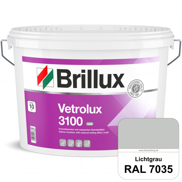 Vetrolux ELF 3100 (RAL 7035 Lichtgrau) matte & gut zu reinigende Spezial-Innenfarbe
