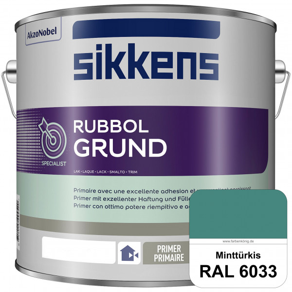 Rubbol Grund (RAL 6033 Minttürkis) Seidenmatte Grund- und Zwischenbeschichtung auf Kunstharzbasis (i