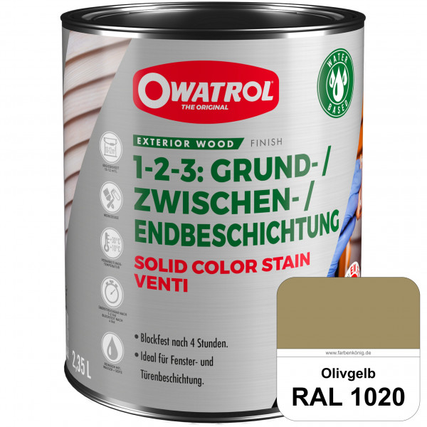 SOLID COLOR STAIN VENTI (RAL 1020 Olivgelb)