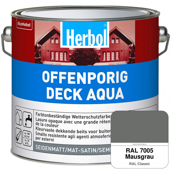 Offenporig-Deck Aqua (RAL 7005 Mausgrau)