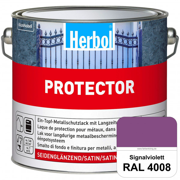 Protector (RAL 4008 Signalviolett) Seidenglänzende Spezialbeschichtung für Eisen- und NE-Metalle (au