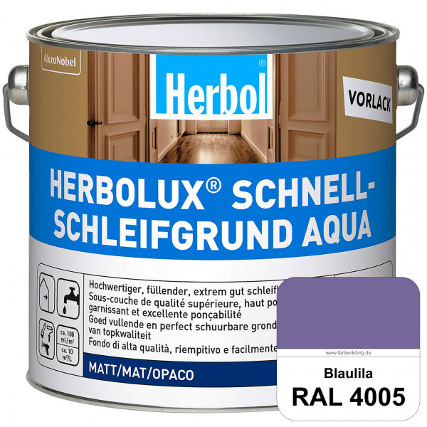 Schnellschleifgrund Aqua (RAL 4005 Blaulila) wasserverdünnbarer Vorlack mit hervorragender Schleifba