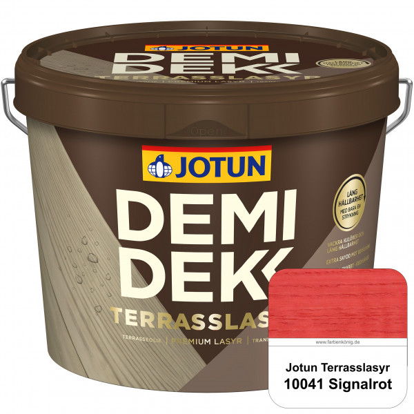 DEMIDEKK Terrasslasyr - Holzöl (10041 Signalrot)