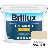 Rausan KR K1 3523 (RAL 1015 Hellelfenbein) Organisch gebundener Kratzputz für wetterbeständige Oberf