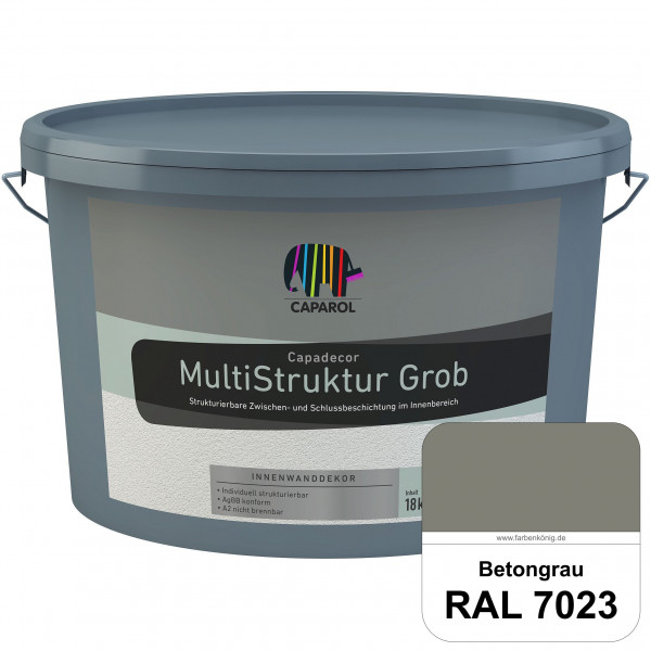 Capadecor MultiStruktur grob (RAL 7023 Betongrau) quarzgefüllte Zwischen- und Schlußbeschichtung in