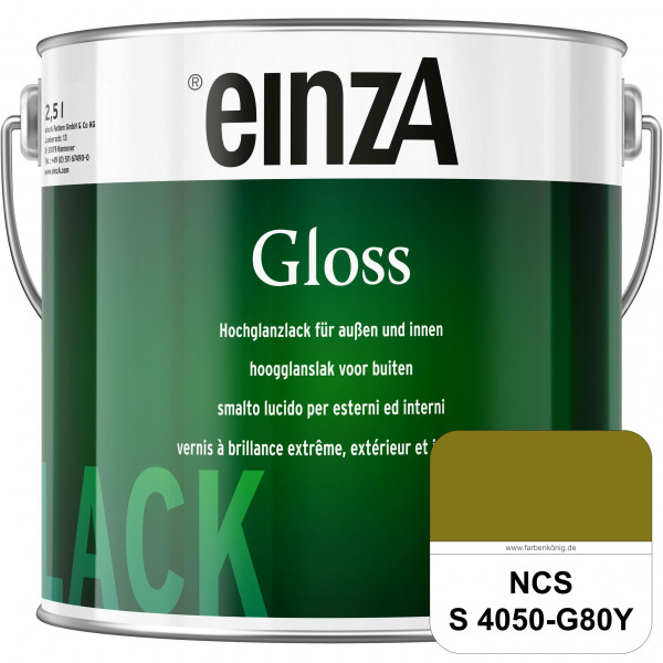 einzA Gloss (NCS S 4050-G80Y) Hochwertiger Alkydharzlack in Premium-Qualität, hochglänzend.