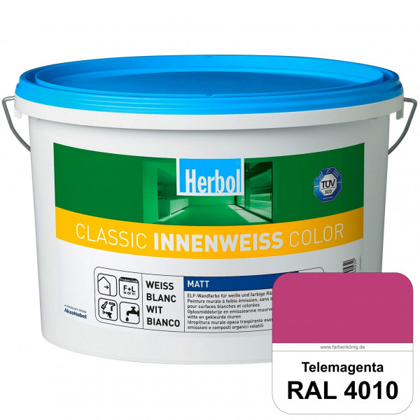 Classic Innenweiss Color (RAL 4010 Telemagenta) Hochwertige Renovierungsfarbe