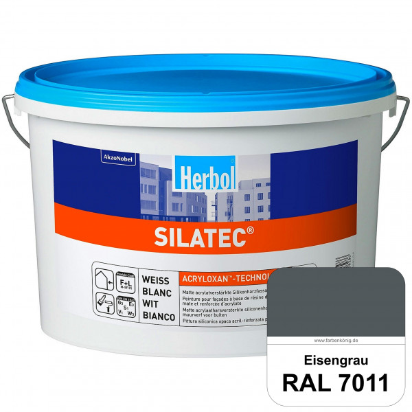 Silatec (RAL 7011 Eisengrau) Acrylatverstärkte, füllende Siliconharz-Fassadenfarbe