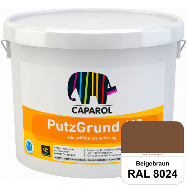 Putzgrund 610 (RAL 8024 Beigebraun) Wasserverdünnbare & haftvermittelnde gefüllte SpezialGrundierfar