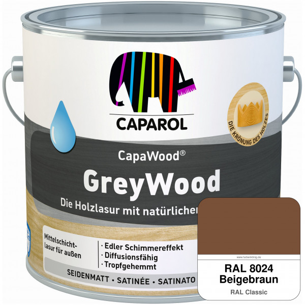 CapaWood® GreyWood (RAL 8024 Beigebraun) - ersetzt Capadur GreyWood