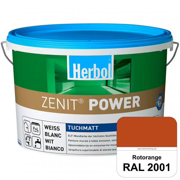 Herbol Zenit Power (RAL 2001 Rotorange) Superdeckende ELF-Wandfarbe
