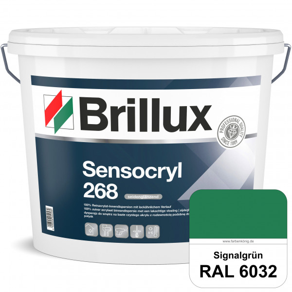 Sensocryl ELF 268 (RAL 6032 Signalgrün) hochwertige seidenglänzende & strapazierfähige Reinacrylat-I
