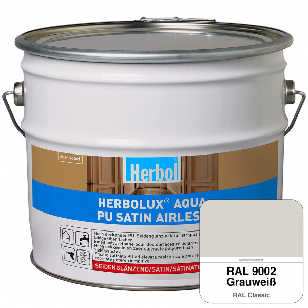 Herbolux Aqua PU Satin Airless (RAL 9002 Grauweiß)