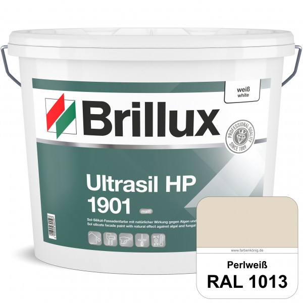 Ultrasil HP 1901 Silikat-Fassadenfarbe (RAL 1013 Perlweiß) Sol-Silikat-Fassadenfarbe ohne Biozidzusä
