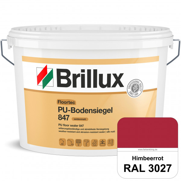 Floortec PU-Bodensiegel ELF 847 (RAL 3027 Himbeerrot) seidenmatt, witterungsbeständig, außen & innen