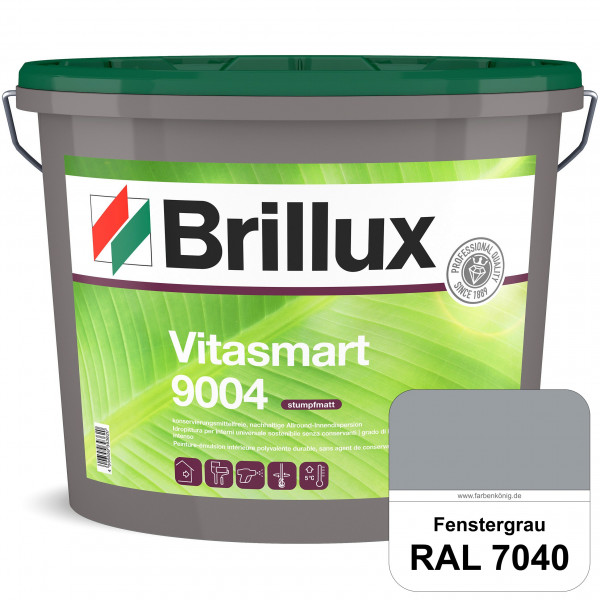 Vitasmart 9004 (RAL 7040 Fenstergrau) Hochwertige matte konservierungsmittelfreie Innendispersion fü