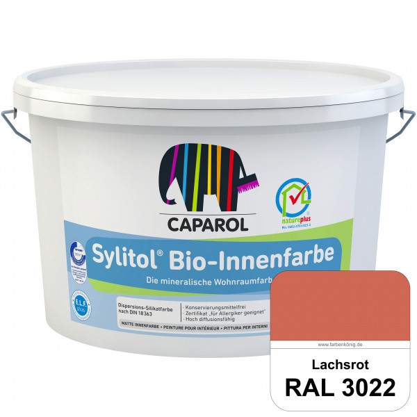 Sylitol® Bio-Innenfarbe (RAL 3022 Lachsrot) Innenfarbe auf Silikatbasis  für Allergiker