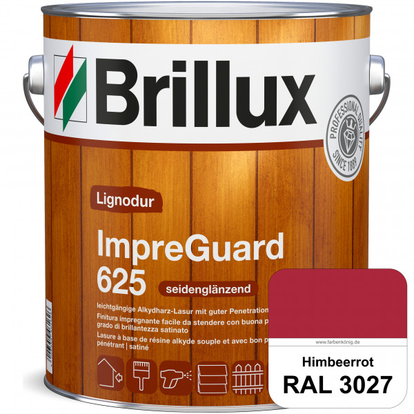 ImpraGuard 625 (RAL 3027 Himbeerrot) imprägnierende Lasur (lösemittelhaltig) für allen Laub- und Nad