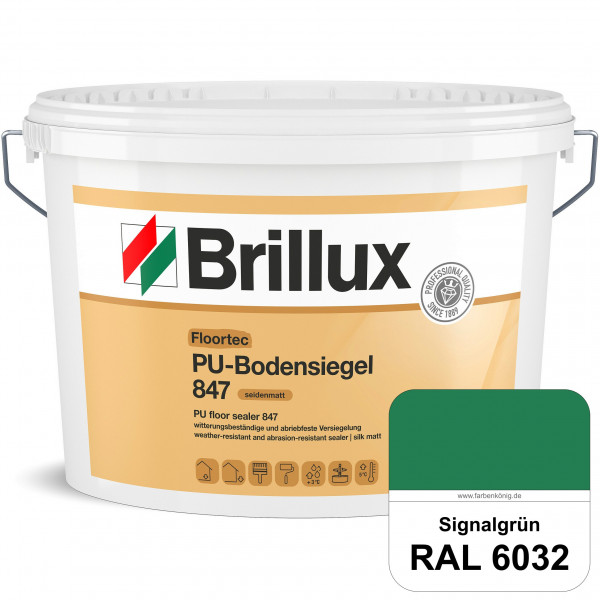 Floortec PU-Bodensiegel ELF 847 (RAL 6032 Signalgrün) seidenmatt, witterungsbeständig, außen & innen