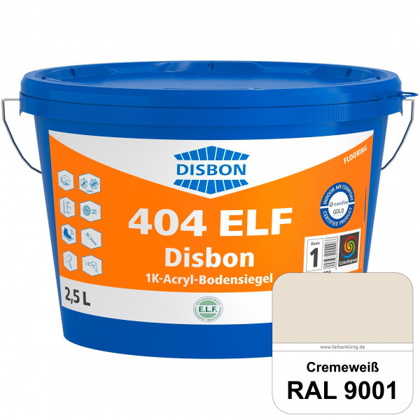 Disbon 404 ELF 1K-Acryl-Bodensiegel (RAL 9001 Cremeweiß) 1K PU-verstärkte, emissions- und lösemittel