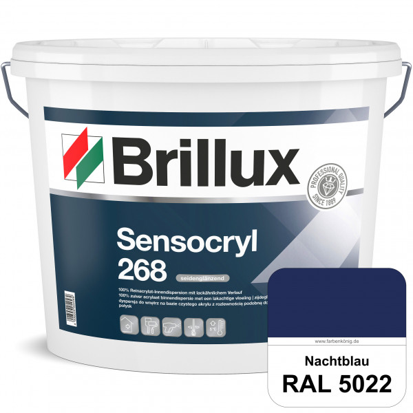 Sensocryl ELF 268 (RAL 5022 Nachtblau) hochwertige seidenglänzende & strapazierfähige Reinacrylat-In