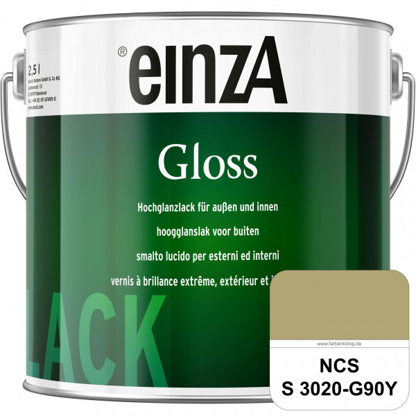 einzA Gloss (NCS S 3020-G90Y) Hochwertiger Alkydharzlack in Premium-Qualität, hochglänzend.
