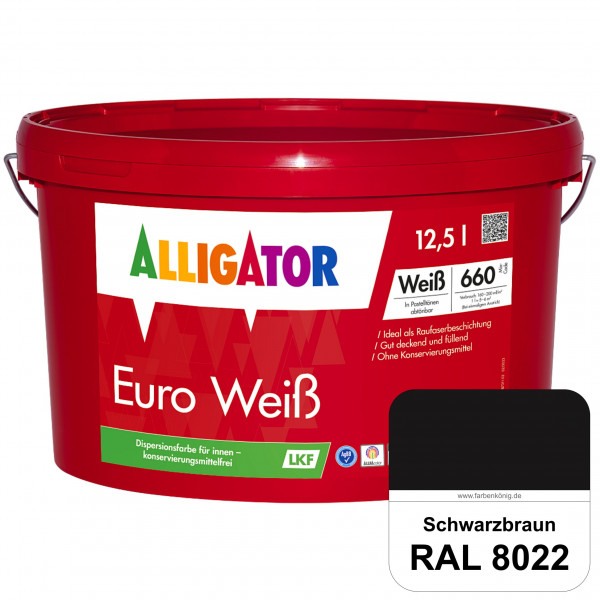 Euro Weiß LKF (RAL 8022 Schwarzbraun)