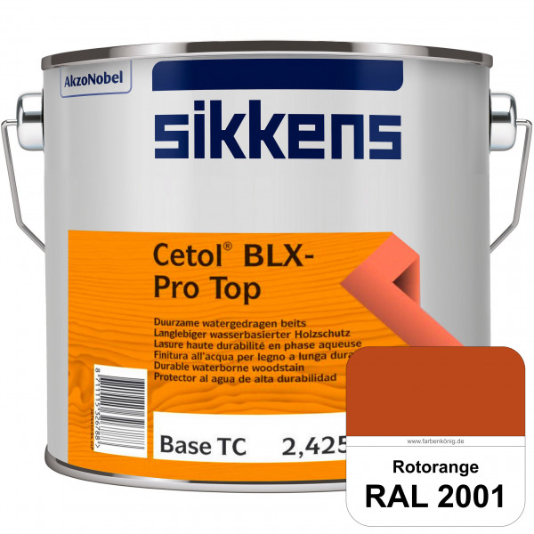 Cetol BLX-Pro Top (RAL 2001 Rotorange) Seidenglänzende & wasserdampfdurchlässige Dickschichtlasur au