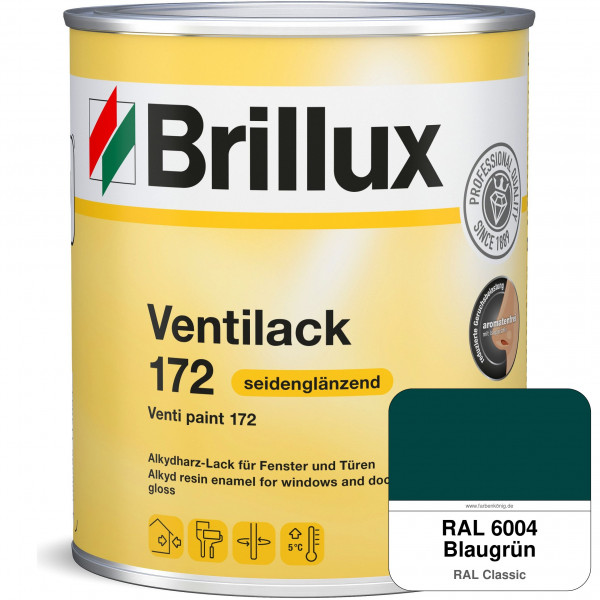 Ventilack Seidenglanz 172 (RAL 6004 Blaugrün)