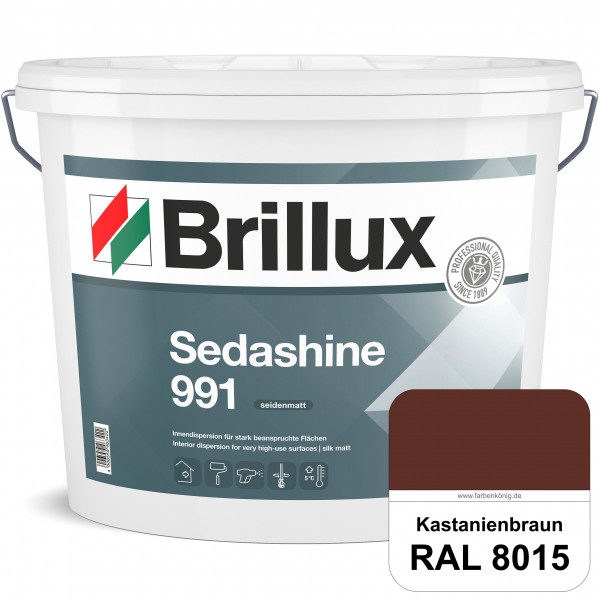 Sedashine 991 (RAL 8015 Kastanienbraun) Seidenmatte Innendispersion für hoch strapazierfähige & gut