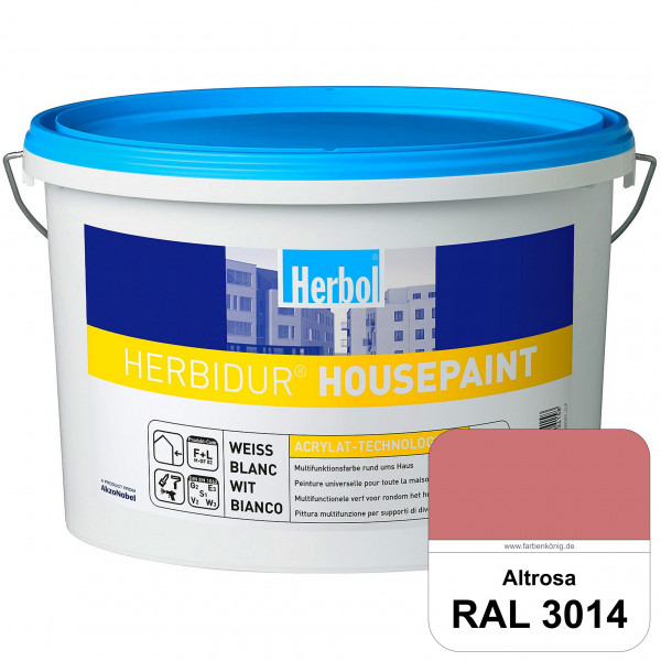 Herbidur Housepaint (RAL 3014 Altrosa) seidenmatte Reinacrylat-Fassadenfarbe
