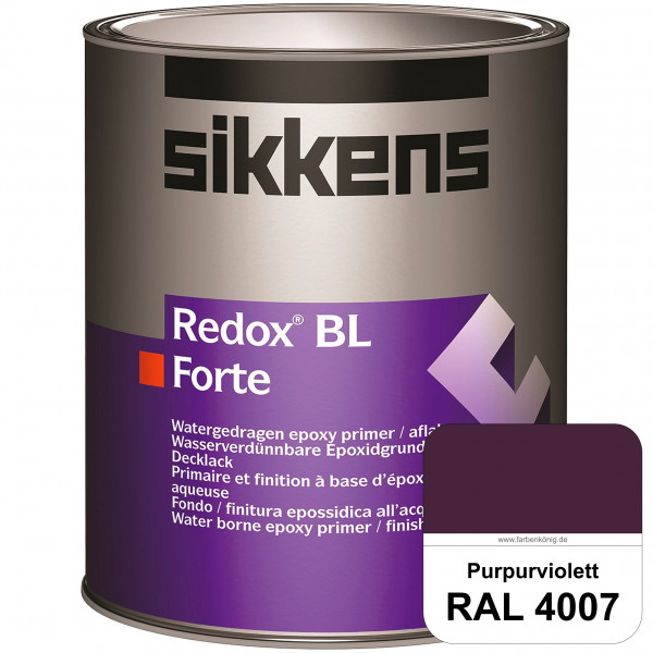 Redox BL Forte (RAL 4007 Purpurviolett) seidenmatte & wasserbasierte 2-K-Epoxidharzlack (innen)