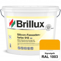 Silicon-Fassadenfarbe 918 (RAL 1003 Signalgelb) matt, hoch wetterbeständig und wasserabweisend