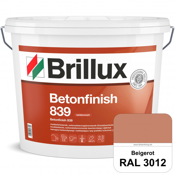 Betonfinish 839 (RAL 3012 Beigerot) elastische Beschichtung zum Schutz rissgefährdeter Betonbauteile