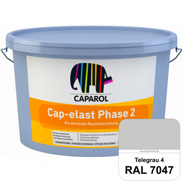Cap-elast Phase 2 (RAL 7047 Telegrau 4) Sanierung gerissener Putzfassaden und Betonflächen