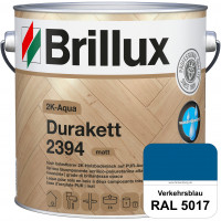 2K-Aqua Durakett 2394 (RAL 5017 Verkehrsblau) Wasserbasierter 2K-Versiegelung für Parkettfußböden, D