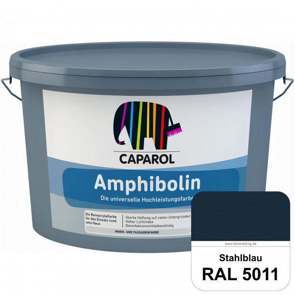 Amphibolin (RAL 5011 Stahlblau) Universalfarbe auf Reinacrylbasis innen & außen