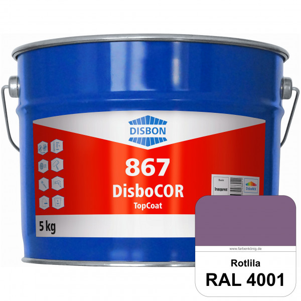 DisboCOR 867 TopCoat (RAL 4001 Rotlila) Anwendungsfreundliche Korrosionsschutz-Deckbeschichtung mit