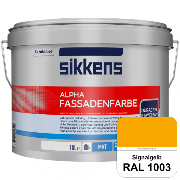 Alpha Fassadenfarbe (RAL 1003 Signalgelb)