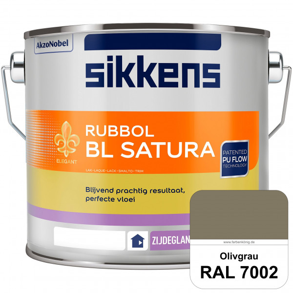 Rubbol BL Satura (RAL 7002 Olivgrau) seidenglänzender PU-Lack (wasserbasiert) innen & außen