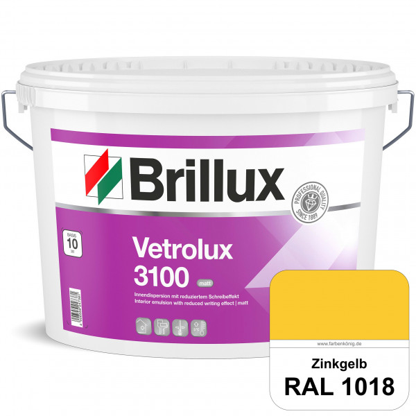 Vetrolux ELF 3100 (RAL 1018 Zinkgelb) matte & gut zu reinigende Spezial-Innenfarbe