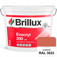 Evocryl 200 (RAL 3022 Lachsrot) Verschmutzungsunempfindliche 100% Reinacrylat Fassadenfarbe