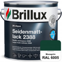 2K-Aqua Seidenmattlack 2388 (RAL 6005 Moosgrün) mechanisch und chemisch hoch belastbar für außen & i
